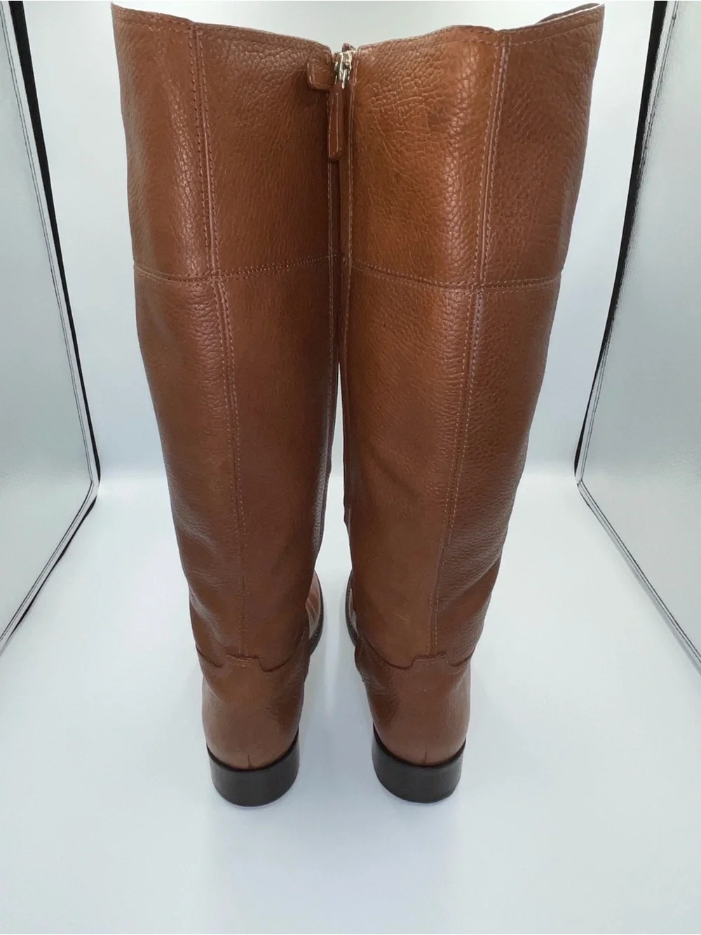 Brown Tory Burch riding boots
